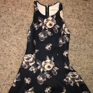 Black floral dress